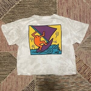 Keith Haring Crop Graphic T-shirt
